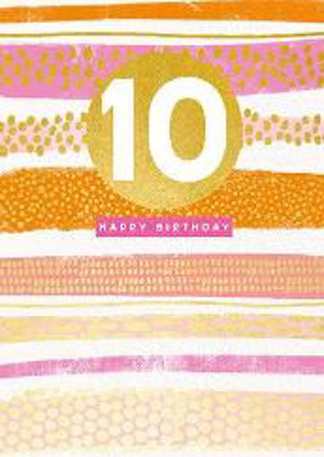 Picture of HAPPY 10TH BIRTHDAY CARD FEMALE